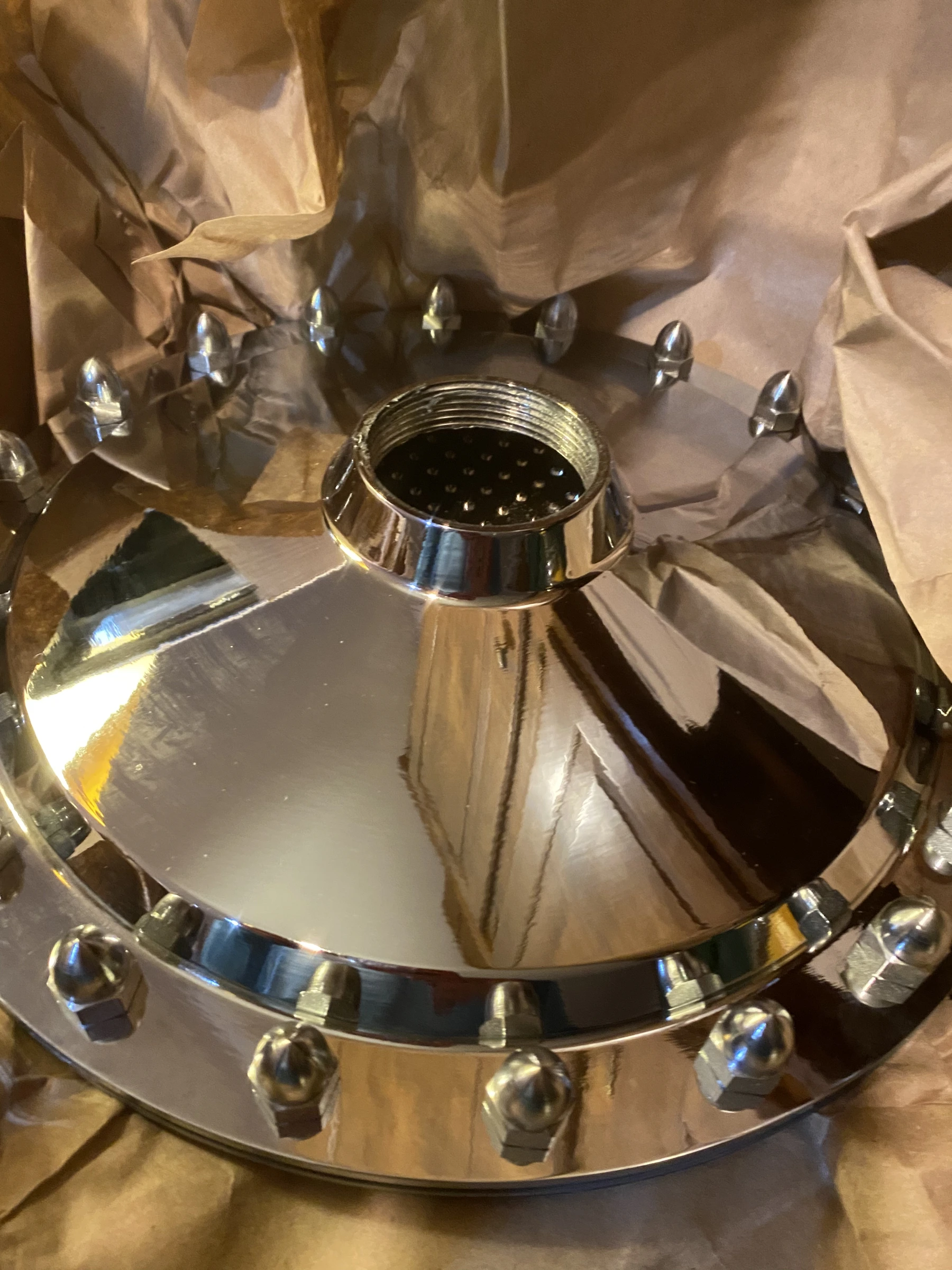 Polished chrome showerhead purchased for The Mackenzie Club