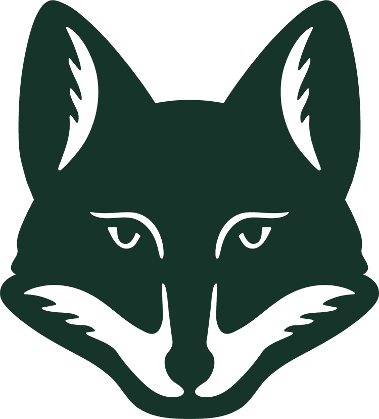 Fox Face - Forest Green