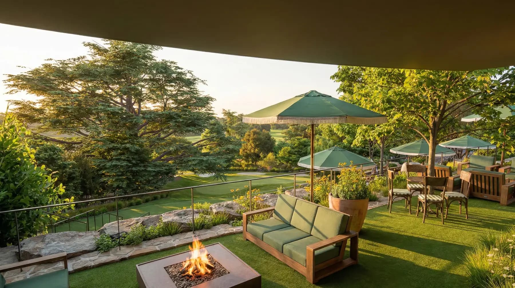 Architectural rendering of the planned Mackenzie Club outdoor terrace