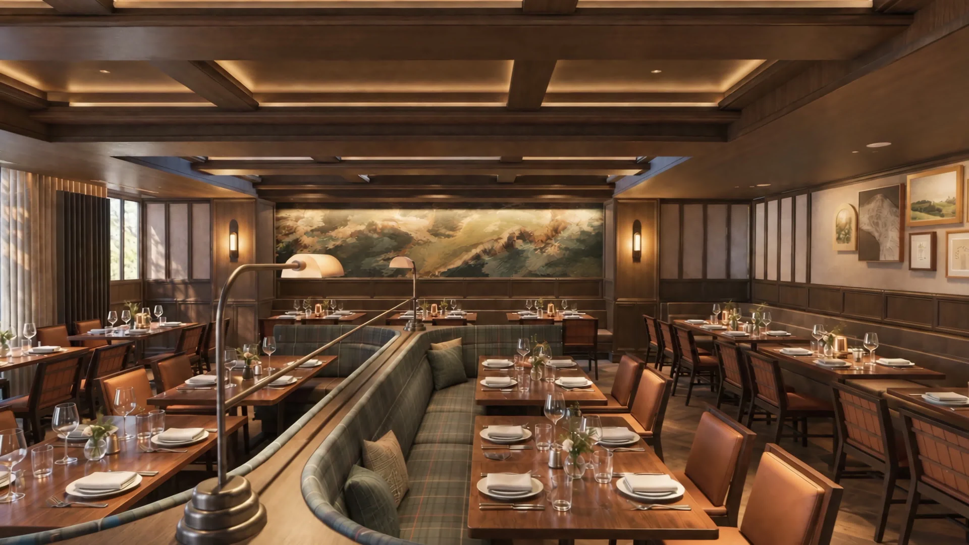The Dining Room at The Mackenzie Club, architectural rendering
